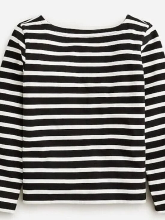 J. Crew Tops - J Crew Classic mariner cloth boatneck T-shirt in stripe